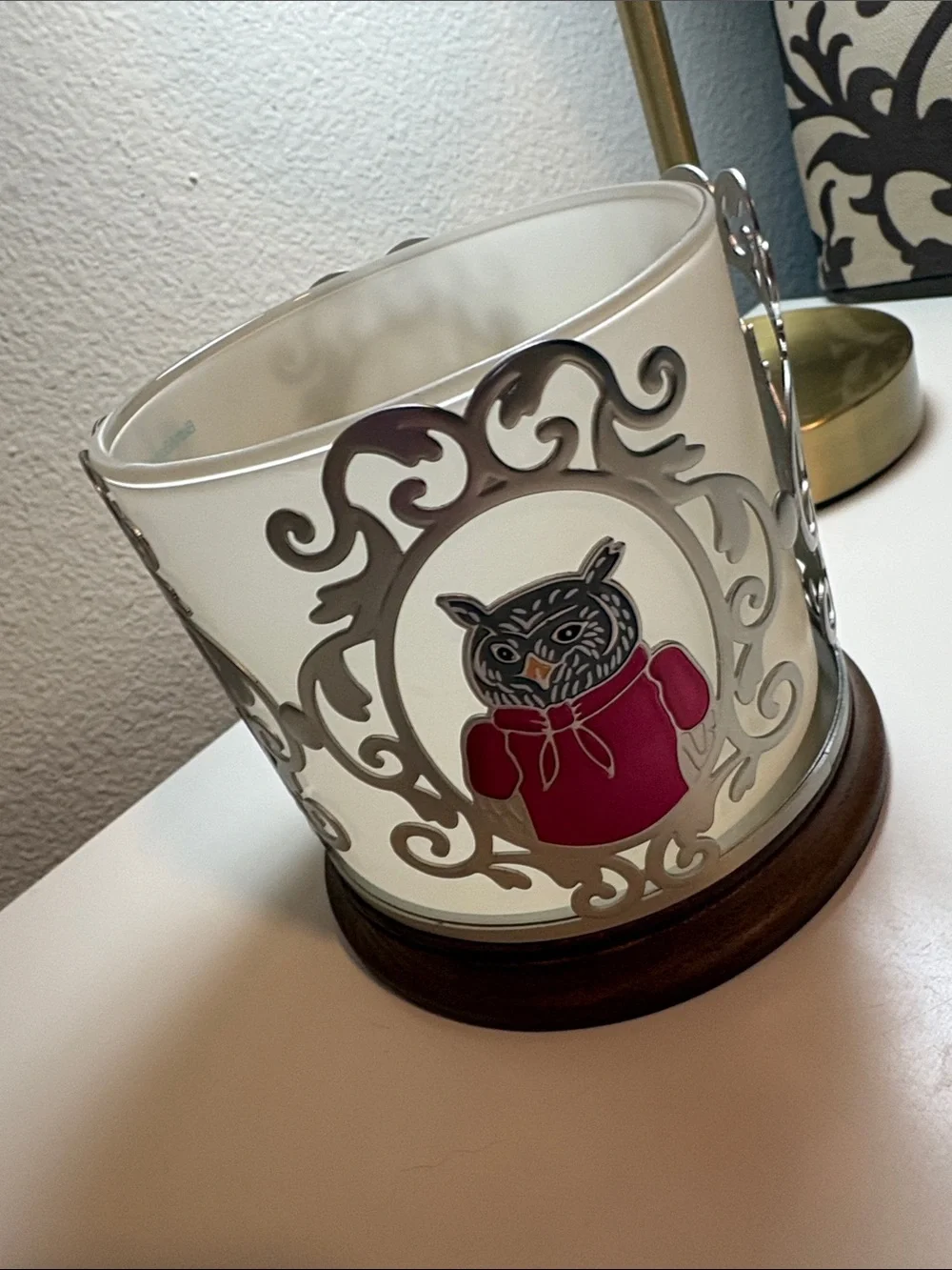 Rare! Bath & Body Works forest critters candle holder